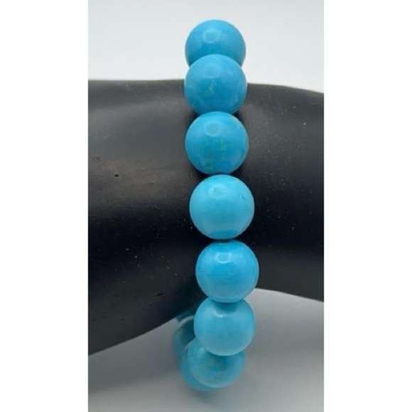 Lee Sands Blue Dyed Howlite Necklace Bracelet & Earring Set - Picture 5 of 7